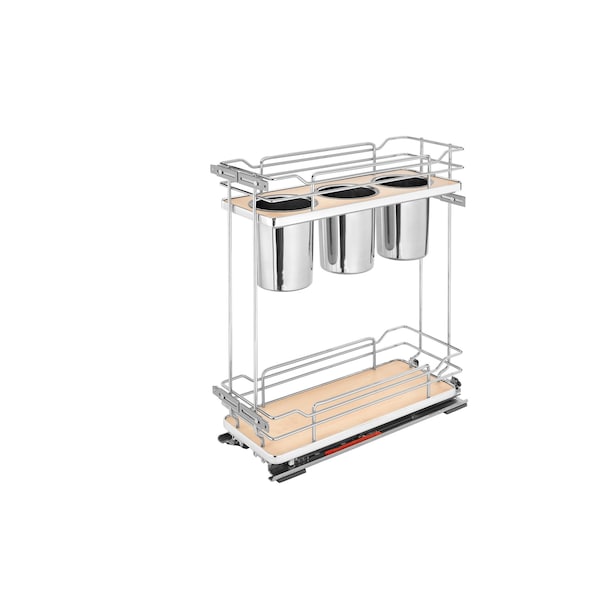 Rev-A-Shelf Steel, Natural, 8.75 in W, 24.25 in H, 21.69 in D, 21.69 in L, Light Brown 5322UT-BCSC-8-MP - main